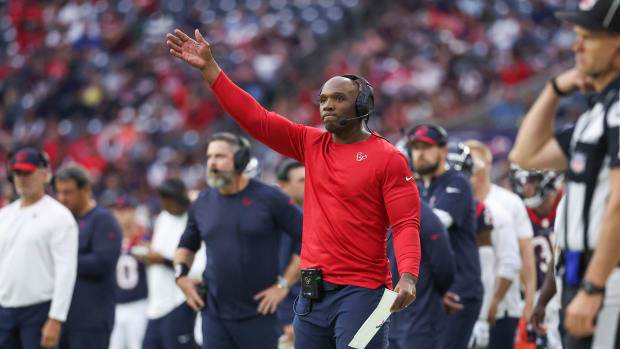 Ryans looks on during a big play against the Tampa Bay Buccaneers.